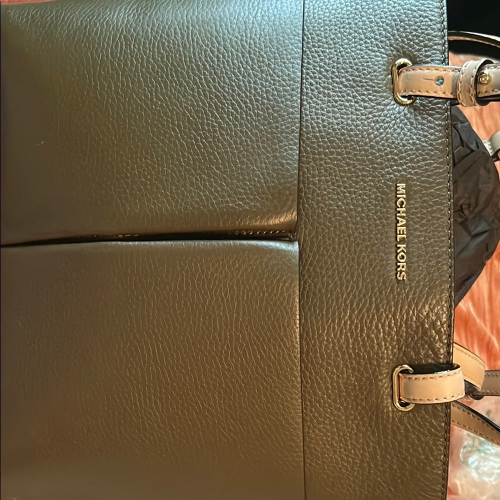 Michael Kors Black Textured Leather Briefcase